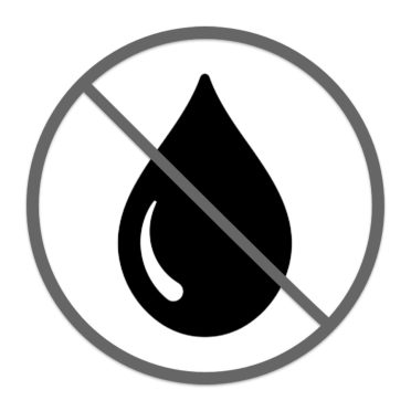 Rain Drop Crossed Out